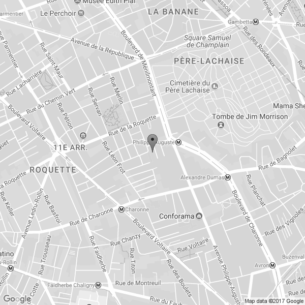 Google Map : Ateliers Varan, 6 Impasse de Mont-Louis, Paris